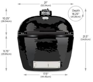 Primo Grill Oval JR 200 Sizing