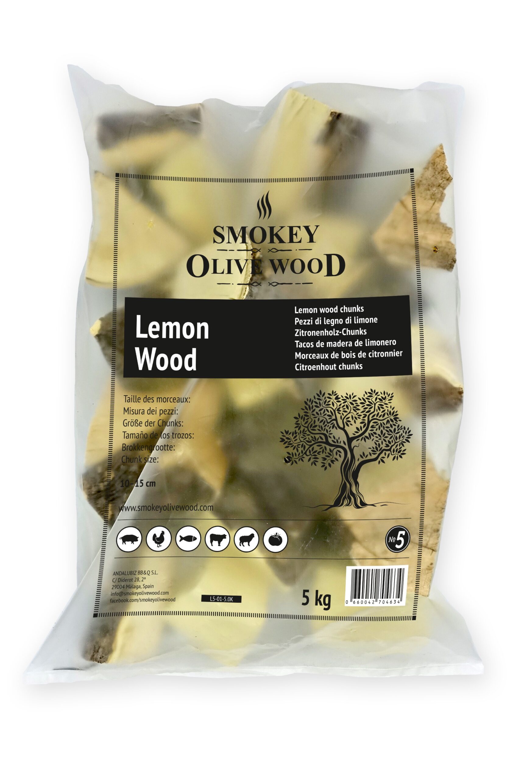 Smokey Olive Wood - Lemon Wood 5kg bag